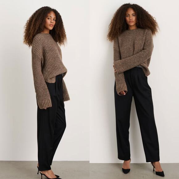 Cozy Brown Knit Sweater - Picture 2 of 12